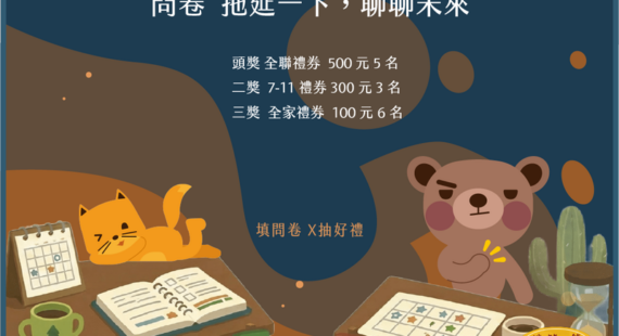 問卷：拖延一下，聊聊未來